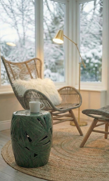 Folia Cream Fur Cushion