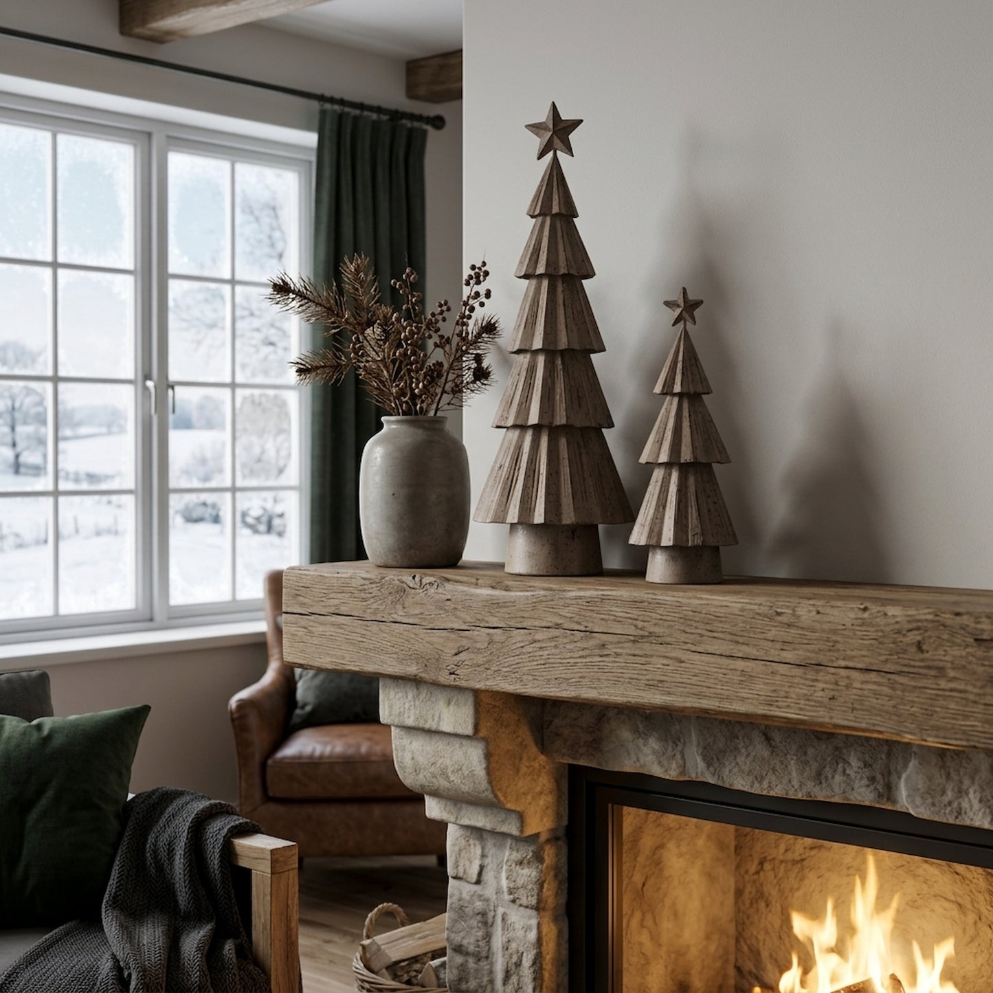 Rustic Bough Tree With Star