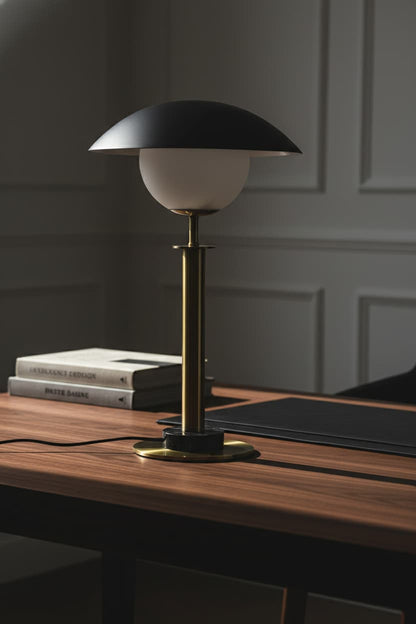 Imperia Gold Finish Metal Table Lamp