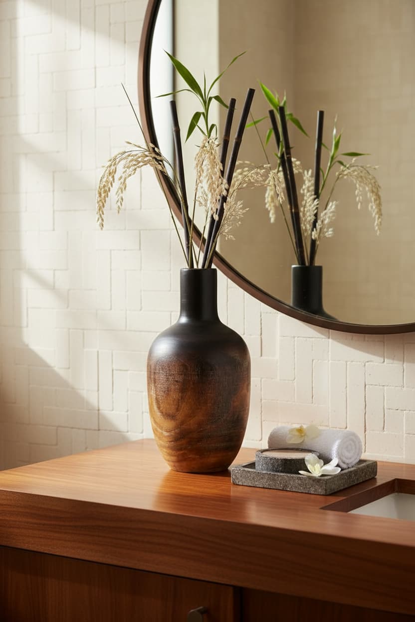 Drift Large Wooden Ombre Vase