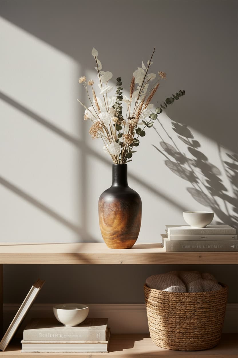 Drift Large Wooden Ombre Vase