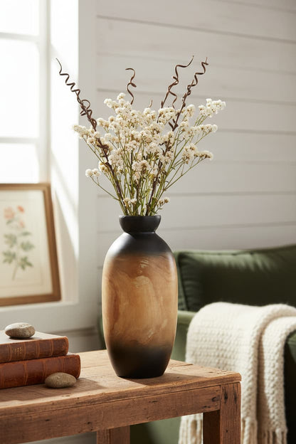 Drift Small Wooden Ombre Vase