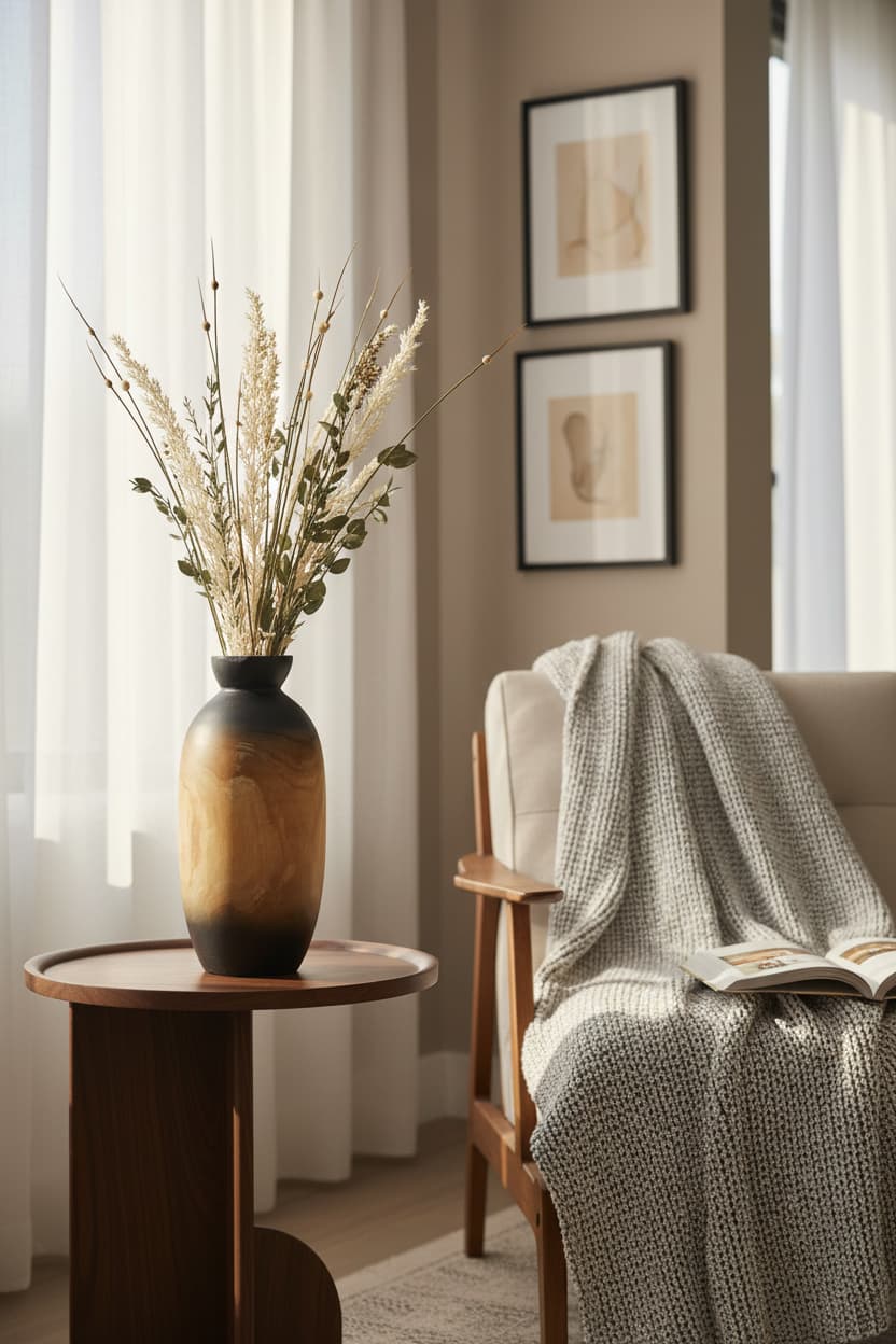 Drift Small Wooden Ombre Vase