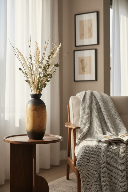 Drift Small Wooden Ombre Vase