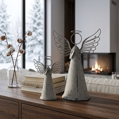 Rustic Metal Standing Angel