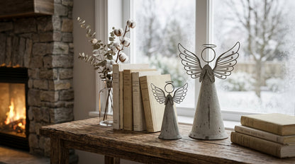 Rustic Metal Standing Angel