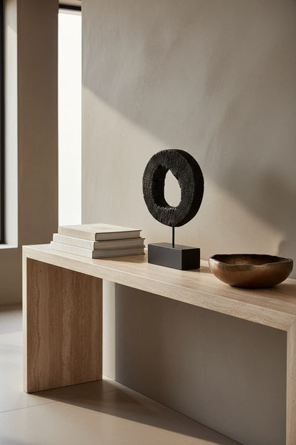 Vanguard Small Rustic Mango Wood Sculpture On Stand