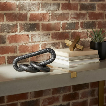 Link Grey Chain Sculpture