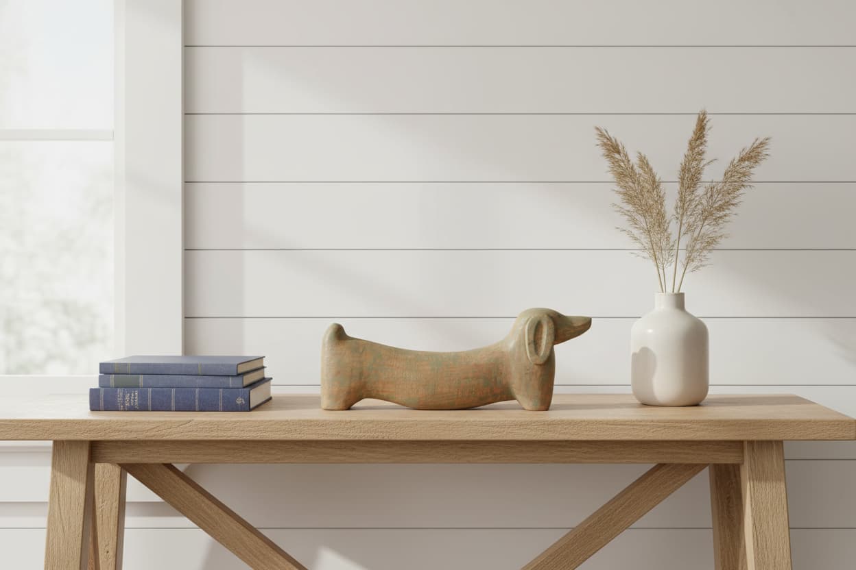 Skye Mango Wood Sausage Dog Sculpture