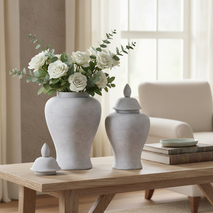 Darcy Large Stone Ginger Jar