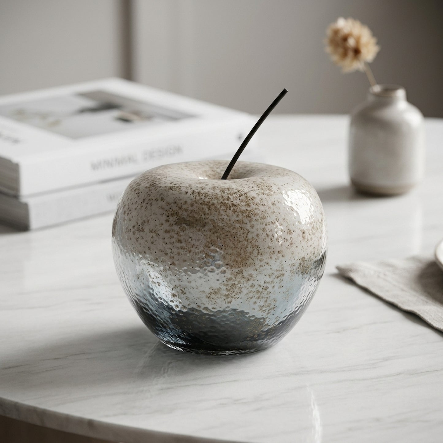 Silver Apple Ornament