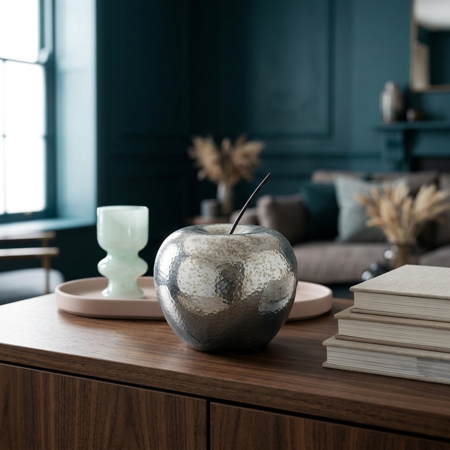 Silver Apple Ornament