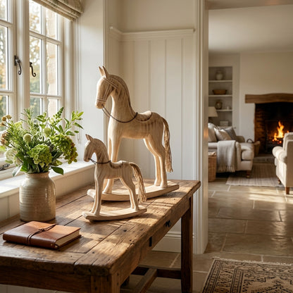 Natural Rustic Rocking Horse