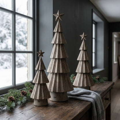 Large Rustic Bough Tree With Star