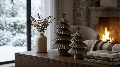 Rustic Metal Layered Tree With Star