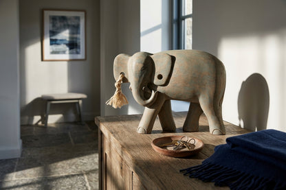 Skye Mango Wood Elephant Sculpture