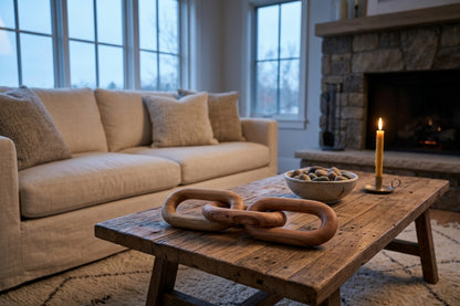 Empire Natural Wood 3 Link Chain Decor