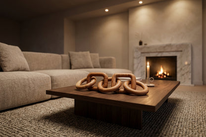 Empire Natural Wood Five Link Chain Decor