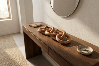 Empire Natural Wood Five Link Chain Decor