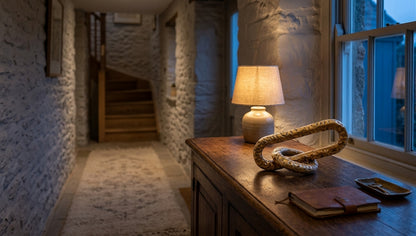 Link Hammered Gold Chain Sculpture