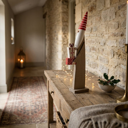 Wooden Festive Elf with Presents