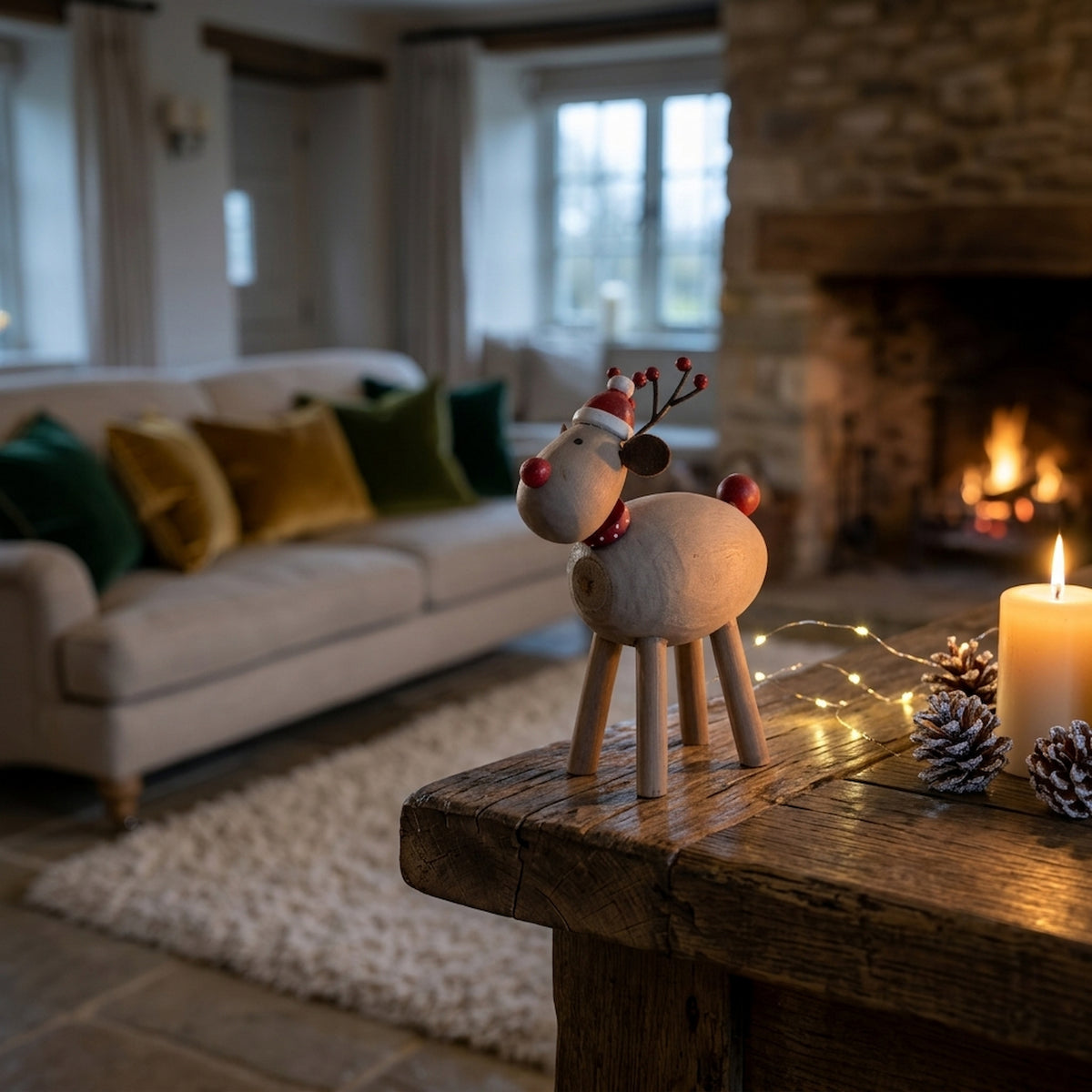 Rustic Rudolf With Hat