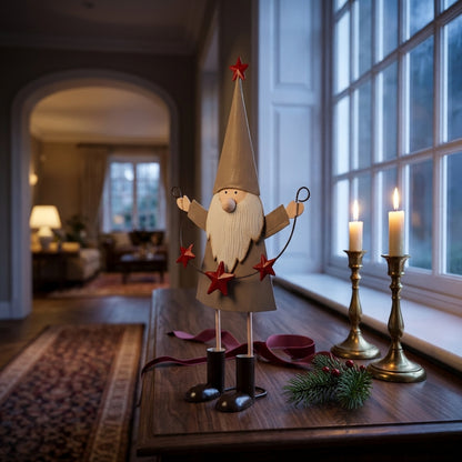 Cheeky Metal Elf with Star Garland
