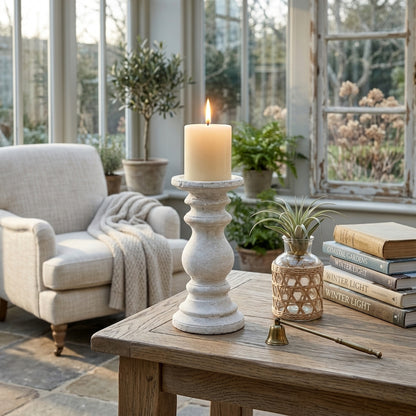 Small Stone Candle Holder