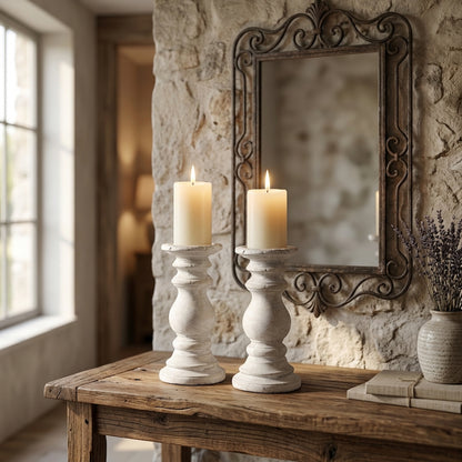 Small Stone Candle Holder