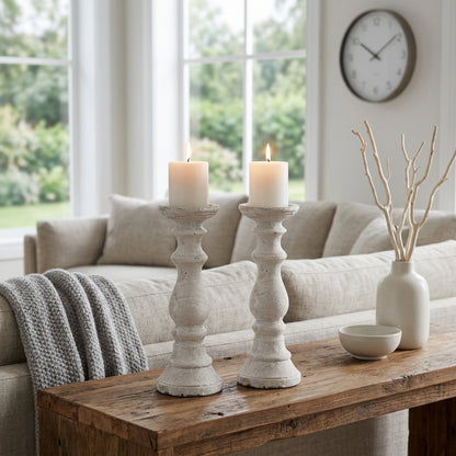 Medium Stone Candle Holder