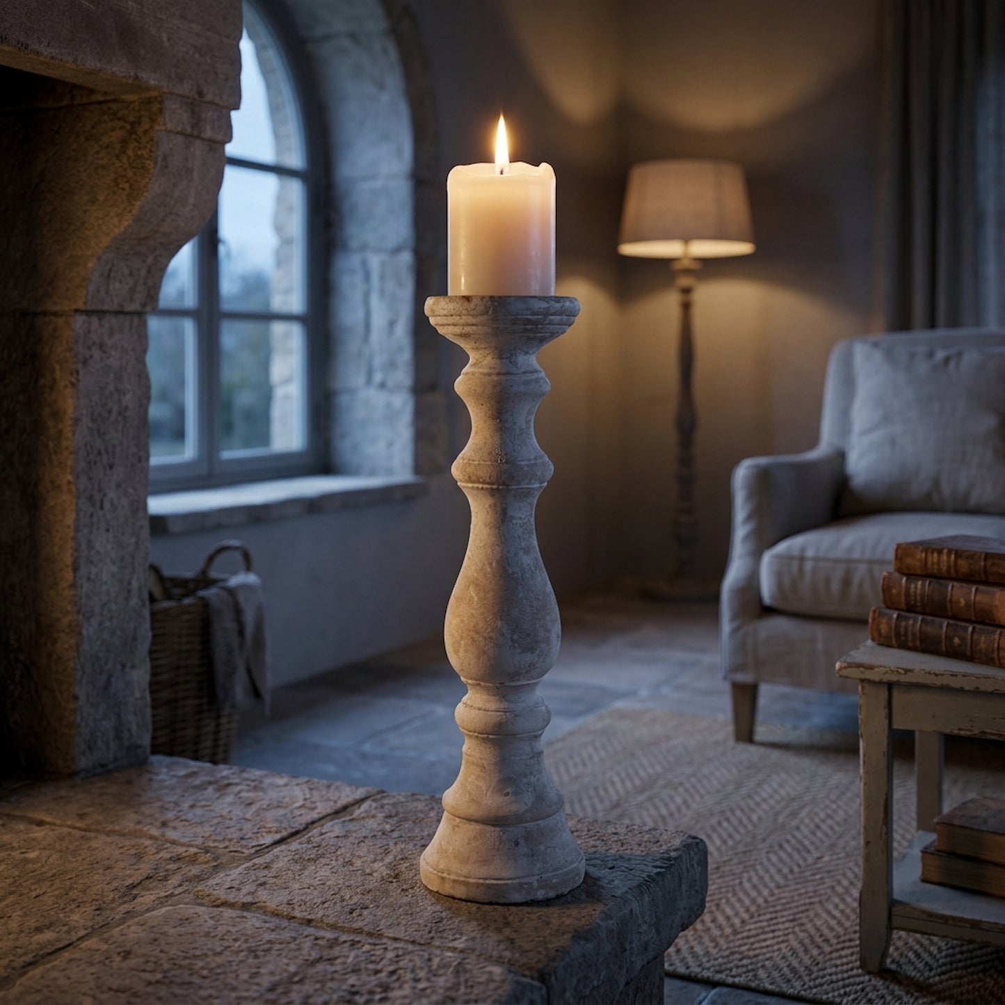 Large Stone Candle holder