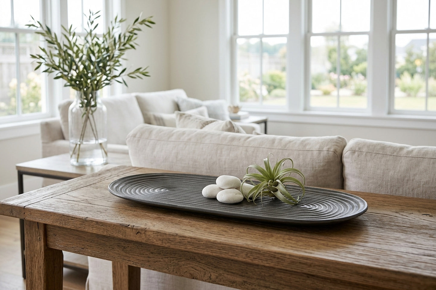 Axis Small Grey Oval Dish