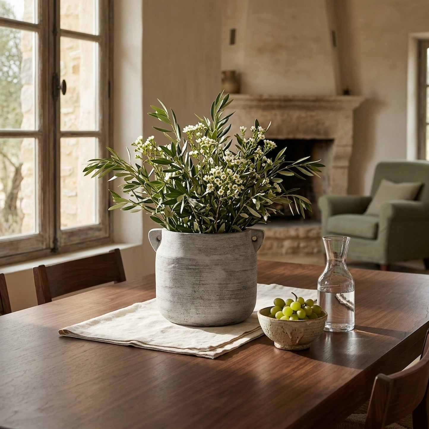Athena Stone Hydria Pot
