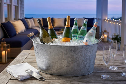 Estate Galvanised Steel Drinks Tub