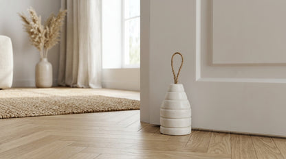 Marble Ribbed Doorstop