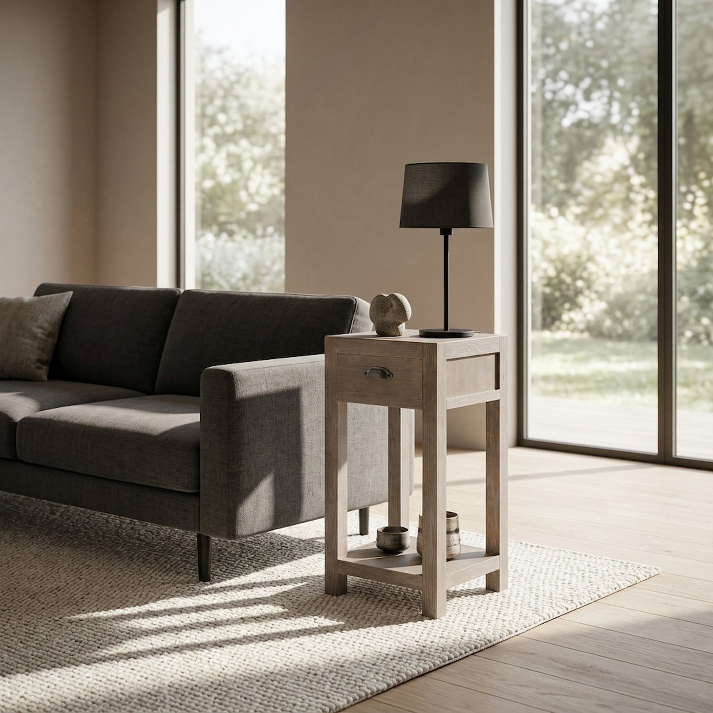 Haldon Collection Small 1 Drawer Lamp Table