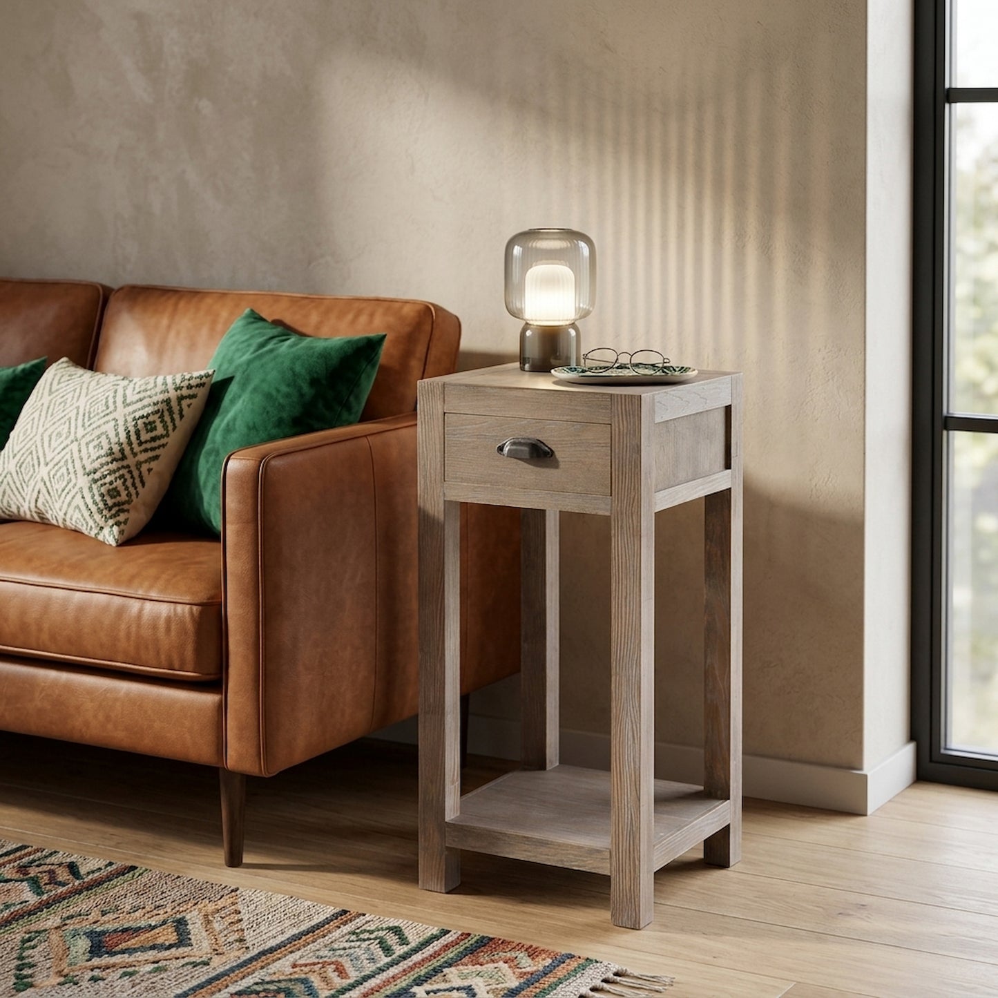 Haldon Collection Small 1 Drawer Lamp Table