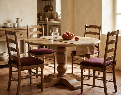 Glade Oak Wood Round Dining Table
