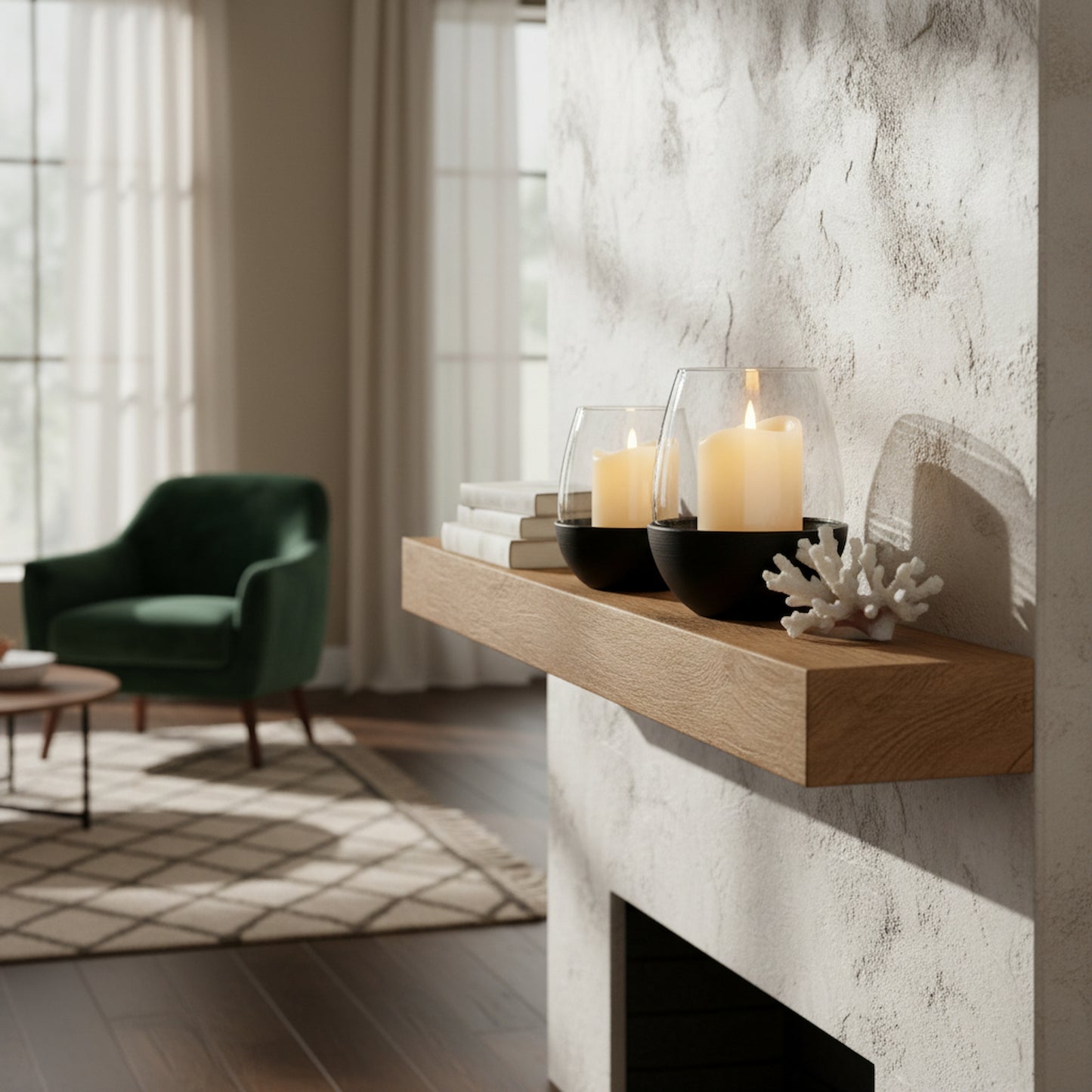 Neris Medium Candle Holder With Glass Goblet