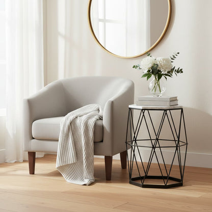 Kashmir Side Table With Octagonal Top