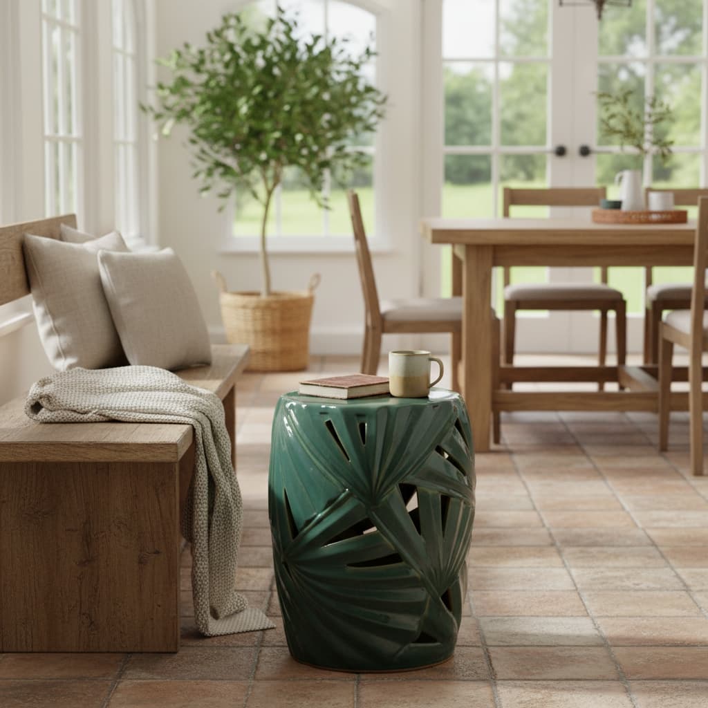 Meadow Green Ceramic Table