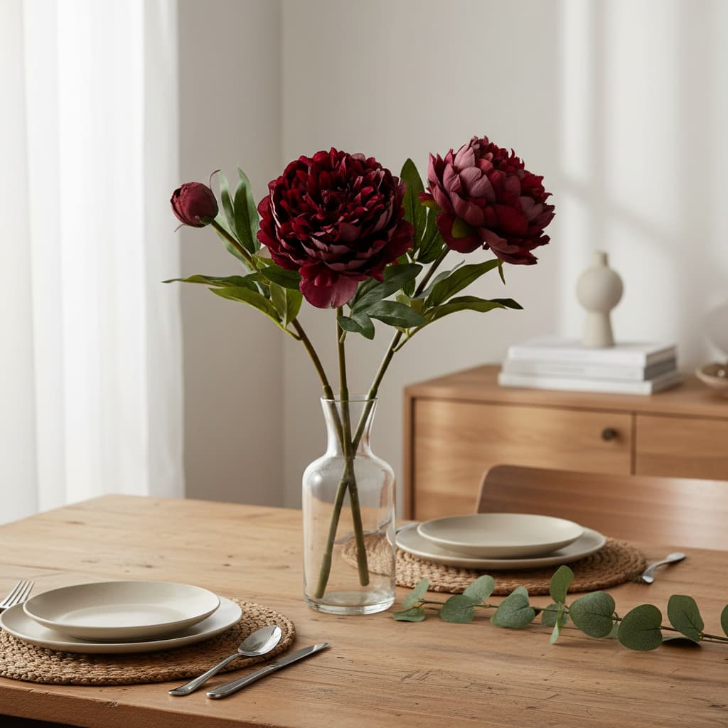 Burgundy Peony Rose