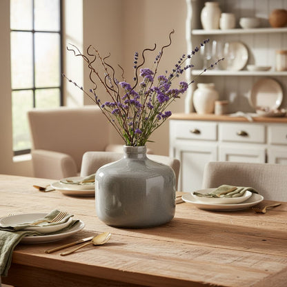 Garda Grey Glazed Eve Vase