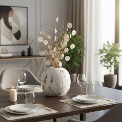 Marble Pudding Vase
