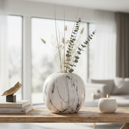 Marble Pudding Vase