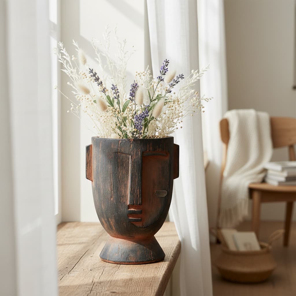 Manor Small Rustic Face Planter