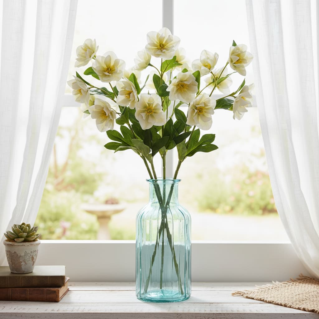 White Hellebore Stem