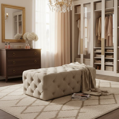 Luna Mink Velvet Bench