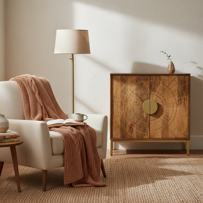 Aurum Two Door Mango Wood Sideboard