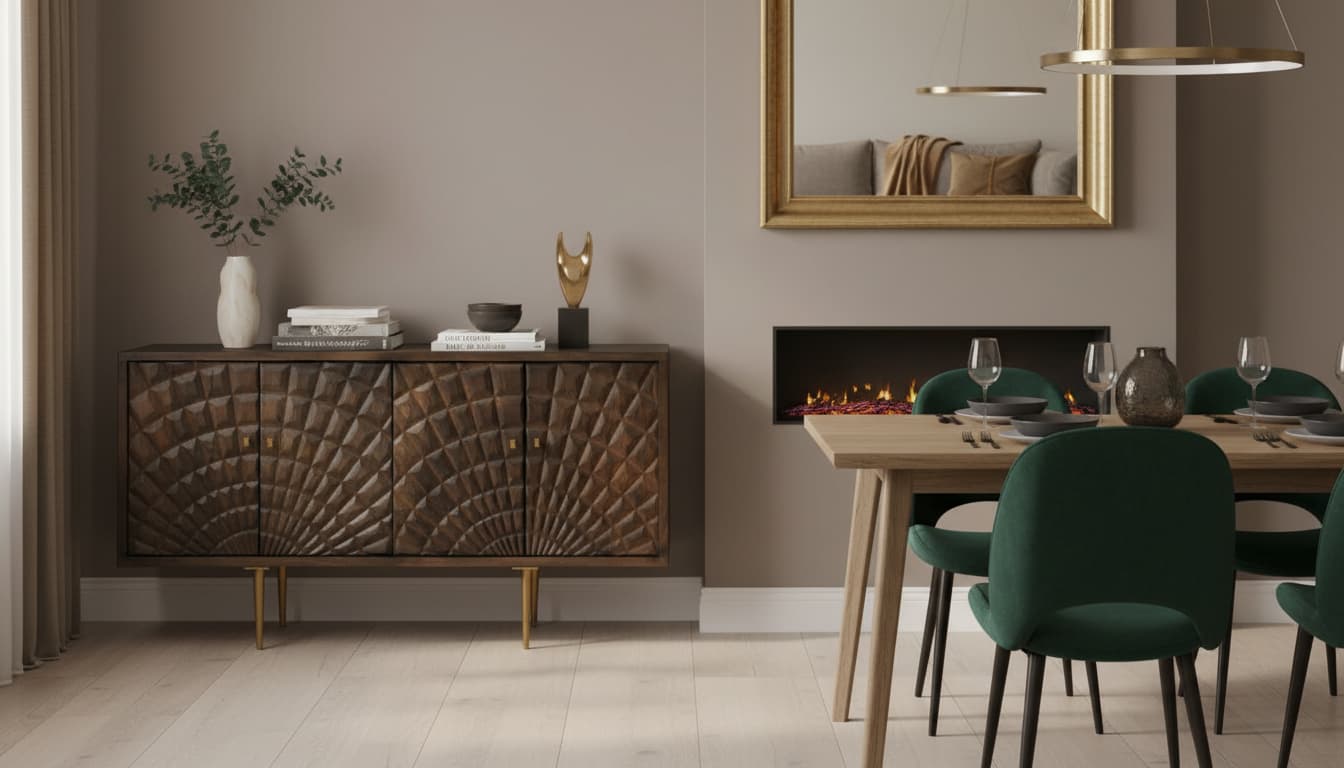 Porto 4 Door Mango Wood Sideboard
